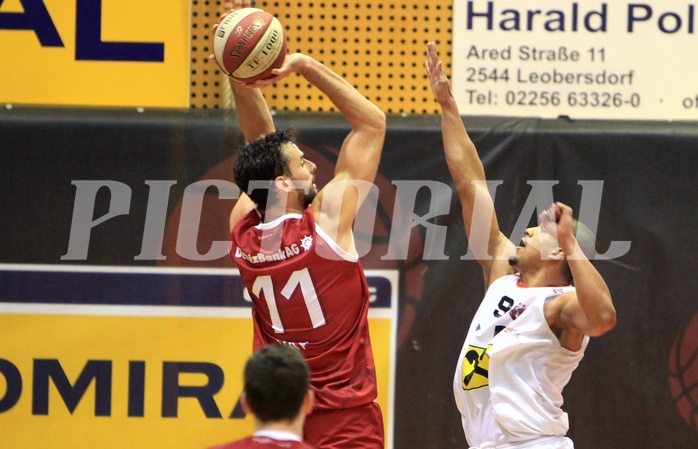 Basketball ABL 2015/16 Grunddurchgang 35.Runde Traiskirchen Lions vs. WBC Wels