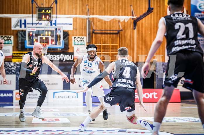 Basketball, bet-at-home Basketball Superliga 2020/21, Grunddurchgang, 4. Runde, Oberwart Gunners, Raiffeisen Flyers Wels, Quincy Diggs (13)