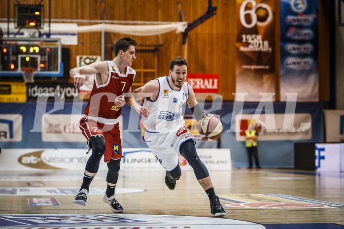 Basketball, ABL 2018/19, Grunddurchgang 29.Runde, Oberwart Gunners, Traiskirchen Lions, Hayden Thomas Lescault (11)