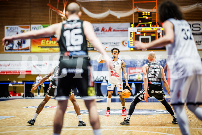 Basketball, Win2Day Superliga 2024/25, Playoffs Viertelfinale Spiel 4, BBC Nord Dragonz, Flyers Wels, Rayshawn Mart (3)