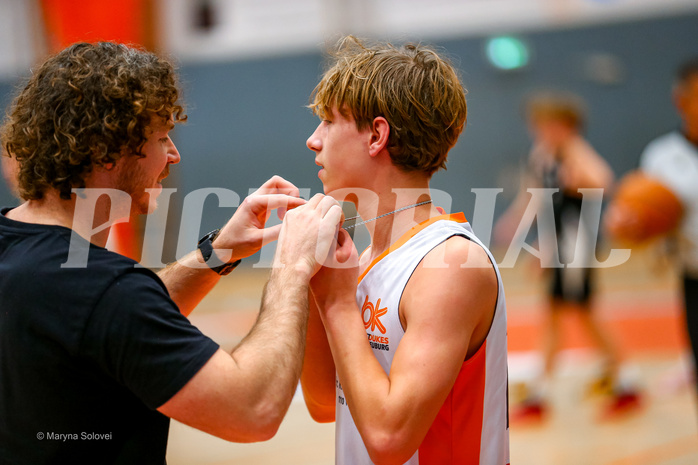 14.12.2024 Österreichischer Basketballverband 2024/25, SLMU16, Basket Dukes vs. Raiders Tirol BLACK
