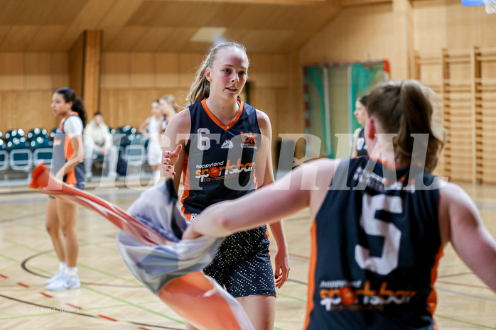 22.02.2025 Österreichischer Basketballverband 2024/25, SLWU19 Basket Flames UNION vs Basket Duchess