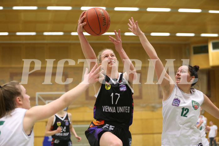 Basketball Damen Superliga 2021/22, Grundducrhgang 14.Runde Vienna United vs. KOS Celovec


