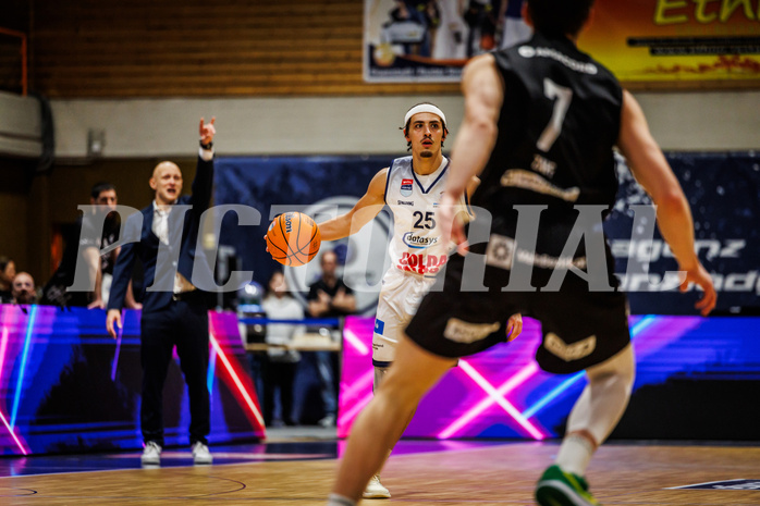 Basketball, win2day Basketball Superliga 2024/25, Grunddurchgang Runde 15, BBC Nord Dragonz, Kapfenberg Bulls, Lukas Hahn (25)