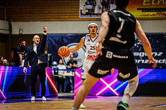 Basketball, win2day Basketball Superliga 2024/25, Grunddurchgang Runde 15, BBC Nord Dragonz, Kapfenberg Bulls, Lukas Hahn (25)