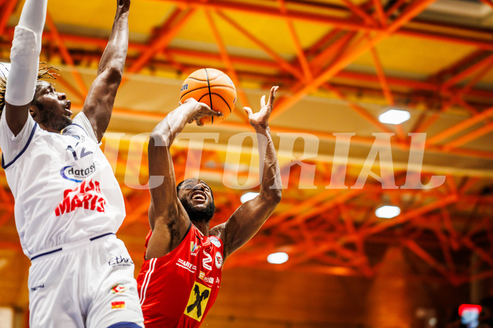 Basketball, win2day Basketball Superliga 2024/25, Grunddurchgang Runde 3, BBC Nord Dragonz, Flyers Wels, Damion Rosser (2)