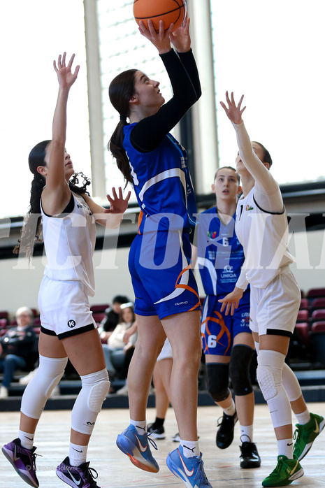 02.03.2025 Österreichischer Basketballverband 2024/25, SLWU16 Basket Flames UNION vs. DBB  Basketgirls Wels
