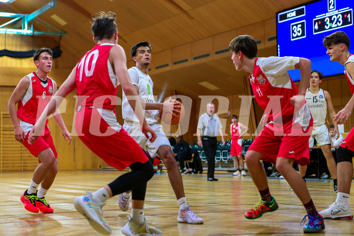 26.11.2024 Österreichischer Basketballverband 2024/25, SLMU19 Basket Flames vs. Mattersburg Rocks