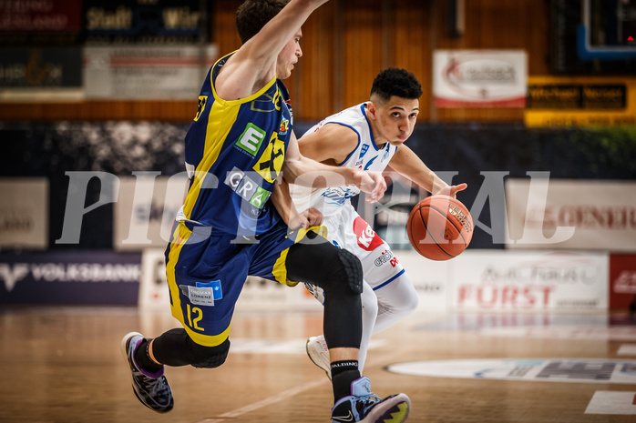 Basketball, bet-at-home Basketball Superliga 2021/22, Platzierungsrunde Spiel 8, Oberwart Gunners, UBSC Graz, Magdy Abou-Ahmed (6)