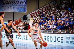 Basketball, Basketball Austria Cup 2022/23, Halbfinale 1, Oberwart Gunners, Gmunden Swans, Derek Hanes (14)