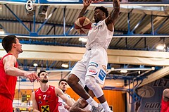 Basketball, ABL 2016/17, Playoff HF Spiel 5, Oberwart Gunners, WBC Wels, Jamari Traylor (9)