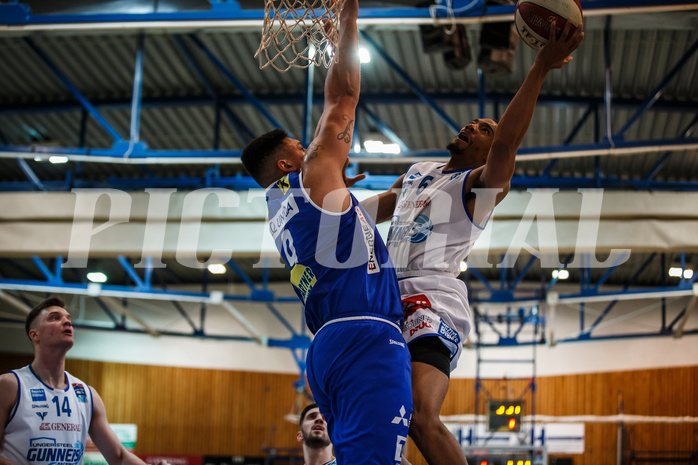 Basketball, Admiral Basketball Superliga 2019/20, Platzierungsrunde 3. Runde, Oberwart Gunners, Gmunden Swans, Lawrence Alexander (6)