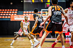 Basketball, Win2Day Superliga 2023/24, 2. Qualifikationsrunde, BC Vienna, Fürstenfeld Panthers, Demarkus Stuckey Jr. (42)