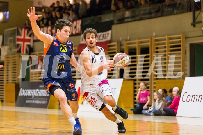 Basketball, ABL 2016/17, CUP 2.Runde, Mattersburg Rocks, Fürstenfeld Panthers, Jan NICOLI (10), Paul Radakovics (9)