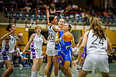 Basketball, Win2Day Basketball Damen Superliga 2023/24, Grunddurchgang 1.Runde, Vienna United, DBB LZ OÖ, Oryna Bolotnikova (26), Lisa Ganhör (9)