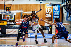 Basketball, win2day Basketball Superliga 2024/25, Grunddurchgang Runde 19, Oberwart Gunners, BBC Nord Dragonz, Siegfried Reid (5)