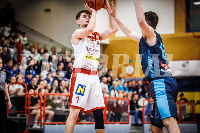 Basketball, win2day Basketball Superliga 2022/23, 10. Qualifikationsrunde, Traiskirchen Lions, Vienna D.C. Timberwolves, David Makivic (1) Basketball, win2day Basketball Superliga 2022/23, 10. Qualifikationsrunde, Traiskirchen Lions, Vienna D.C. Timberwolves, David Makivic (1)