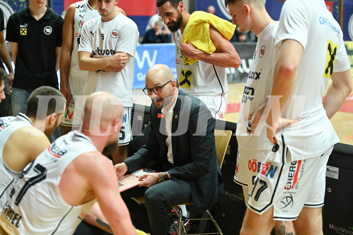 Basketball, Superliga 2024/25, Plazierungsrunde 1.Runde, Flyers Wels vs. Traiskirchen Lions,
