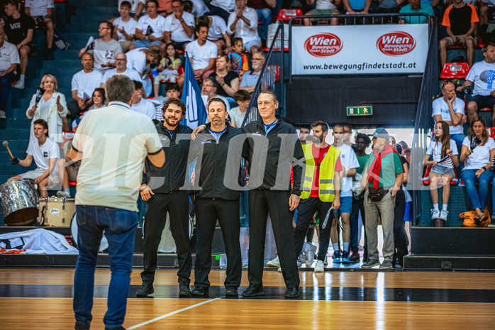 Basketball, Win2Day Superliga 2022/23, Playoff, Finale Spiel 4, BC Vienna, Gmunden Swans, 