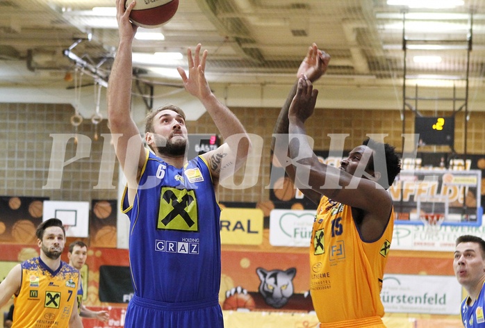 Basketball ABL 2017/18 Grunddurchgang 12.Runde  Fürstenfeld Panthers vs UBSC Graz
