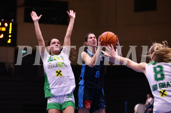 26.01.2025, Graz, Raiffeisen Sportpark, Basketball Damen Superliga 2024/25, Grunddurchgang, 12.Runde, UBI Graz vs. DBB WelsVienna Timberwolves