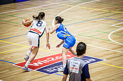 Basketball, Win2Day Basketball Damen Superliga 2023/24, Grunddurchgang 10.Runde, Vienna Timberwolves, DBB LZ OÖ, Aleksandra Novakovic (8)