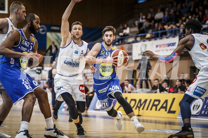 Basketball, ABL 2018/19, Playoff HF Spiel 1, Oberwart Gunners, Gmunden Swans, Daniel Friedrich (6)