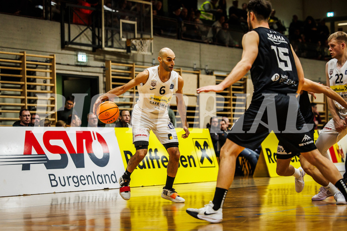 Basketball, Basketball Zweite Liga 2024/25, Grunddurchgang 13.Runde, Mattersburg Rocks, Güssing Blackbirds, Dominik Alturban (6)