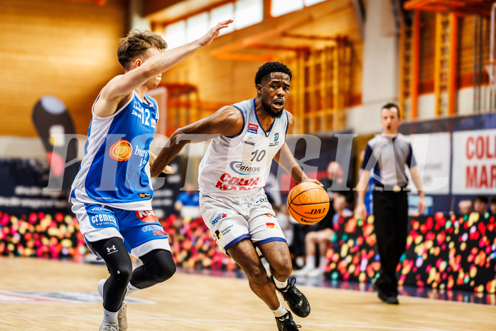Basketball, win2day Basketball Superliga 2023/224, 09. Qualifikationsrunde, BBC Nord Dragonz, Oberwart Gunners, Austen Awosika (10)