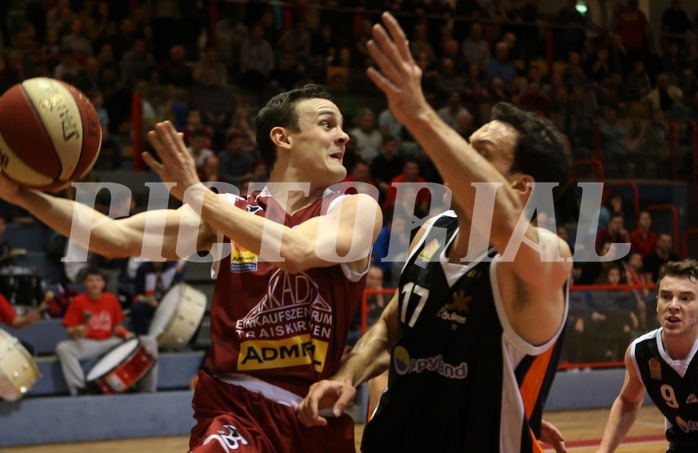 Basketball ABL 2015/16 Grunddurchgang 26.Runde Traiskirchen Lions vs. BK Dukes Klosterneuburg
