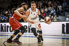 Basketball, ABL 2018/19, Grunddurchgang 29.Runde, Oberwart Gunners, Traiskirchen Lions, Hayden Thomas Lescault (11)