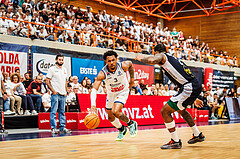 Basketball, win2day Basketball Superliga 2024/25, Playoffs Halbfinale 4. Spiel
, BBC Nord Dragonz, Gmunden Swans, Rayshawn Mart (3)