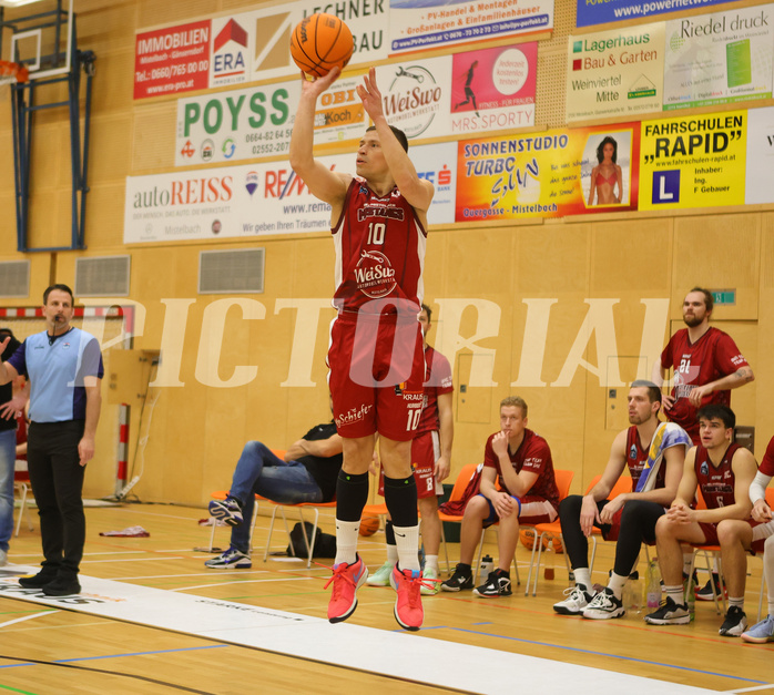 Basketball Zweite Liga 2023/24, Playoff Viertelfinale Spiel 1 Mistelbach Mustangs vs. Dornbirn Lions


