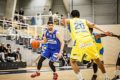 Basketball, bet-at-home Basketball Superliga 2021/22, Platzierungsrunde 9.Runde, SKN St. Pölten Basketball, Oberwart Gunners, Ioannis Chatzinikolas (11)