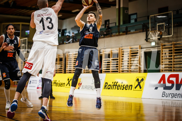 Basketball, Basketball Zweite Liga, Playoff: Viertelfinale 3. Spiel, Mattersburg Rocks, BBC Nord Dragonz, Petar Zivkovic (8)