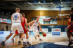 Basketball, bet-at-home Basketball Superliga 2021/22, Grunddurchgang Runde 10, Oberwart Gunners, Traiskirchen Lions, Edi Patekar (9)