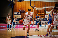 Basketball, win2day Basketball Superliga 2022/23, Grunddurchgang Runde 4, Oberwart Gunners, BC Vienna, Khalid Thomas (15)