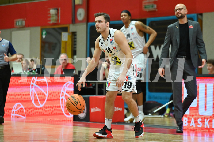 Basketball, Superliga 2023/24, Grunddurchgang 22. Runde, Flyers Wels vs. Vienna Timberwolves,