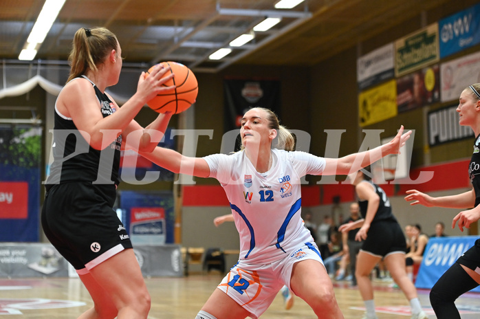 Basketball Superliga 2024/25, Supercup 1.Runde, DBB Wels vs Basket Flames Women,

