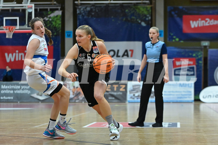 Basketball, Win2Day Damen Superliga 2023/24, Grunddurchgang 6. Runde, DBB LZ OÖ vs Basket Flames,