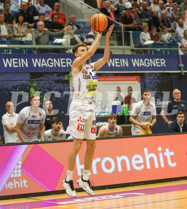 Basketball Superliga 2023/24, 3.Plazierungsrunde Gmunden Swans vs. Flyers Wels
