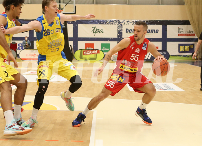 Basketball Superliga 2021/22, Grunddurchgang 17.Runde SKN St.Pölten vs. Traiskirchen Lions