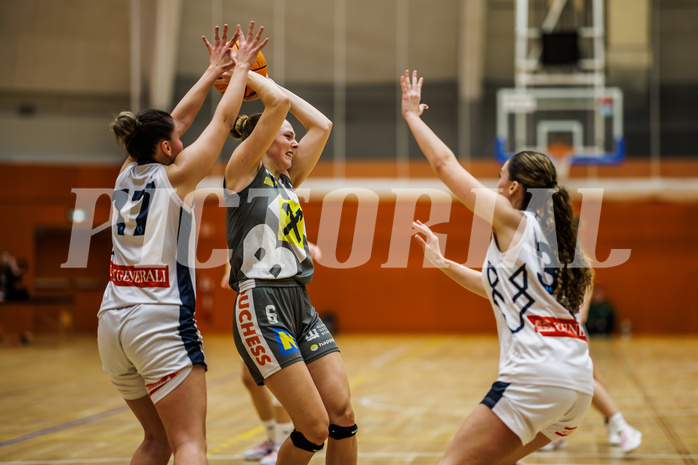 Basketball, Win2Day Basketball Damen Superliga 2024/25, Grunddurchgang 9.Runde, Vienna Timberwolves, Klosterneuburg Duchess, Antonia Dumancic (17), Sina Höllerl (6)