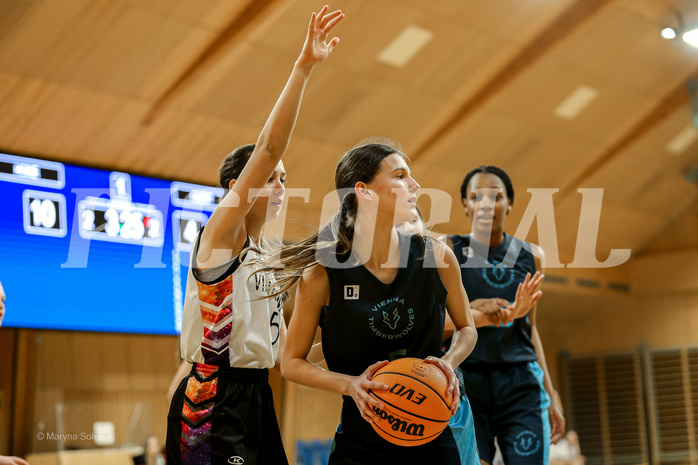 23.02.2025 Österreichischer Basketballverband 2024/25, SLWU14 Vienna United vs. Vienna Timberwolves