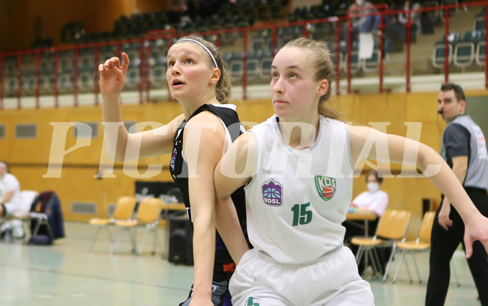 Basketball Damen Superliga 2021/22, Grundducrhgang 14.Runde Vienna United vs. KOS Celovec


