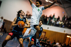 Basketball, Basketball Zweite Liga 2024/25, Grunddurchgang 13.Runde, UDW Alligators, Vienna Timberwolves, Ivor Kuresevic (44), Steven Kaltenbrunner (8)