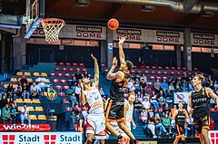 Basketball, Win2Day Superliga 2022/23, Grunddurchgang 3.Runde, BC GGMT Vienna, CITIES Panthers Fürstenfeld, Khalid Thomas (15), Jaylen Butz (12)