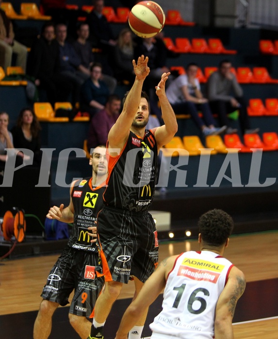 Basketball ABL 2015/16 Grunddurchgang 23.Runde BC Vienna vs. Fürstenfeld Panthers