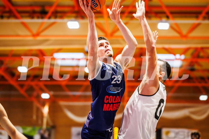 Basketball, win2day Basketball Superliga 2024/25, Grunddurchgang Runde 2, BBC Nord Dragonz, Klosterneuburg Dukes, Dogus Demirel (23)