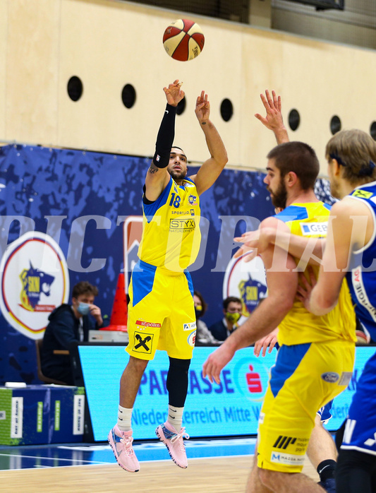 Basketball Superliga 20120/21, Grunddurchgang 17.Runde SKN St.Pölten vs. Gmunden Swans


